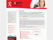 Tablet Screenshot of expert-recruitment.com